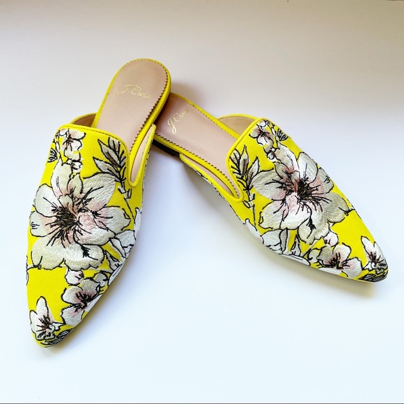 J. Crew Shoes - J. Crew Brocade Pointy Toe Slide Mule